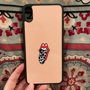 iPhone XS Max rolling stones cow print case